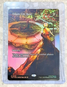 Empty City Ruse Borderless Foil MTG Mythic 3 Avatar NM X1 - Picture 1 of 3