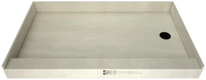 Tile Redi 4260R-PVC Redi Base 60" x 42" Rectangular Shower Base - Black - Picture 1 of 7