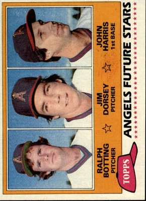 Tarjeta de béisbol 1981 Topps #214 Ralph Botting/Jim Dorsey RC/John Harris RC Foto 1 de 2
