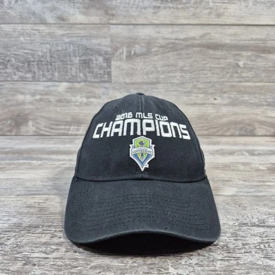 Seattle Sounders Adidas Soccer 2016 MLS Cup Champions Hat Cap StrapBack  - Image 1 of 4