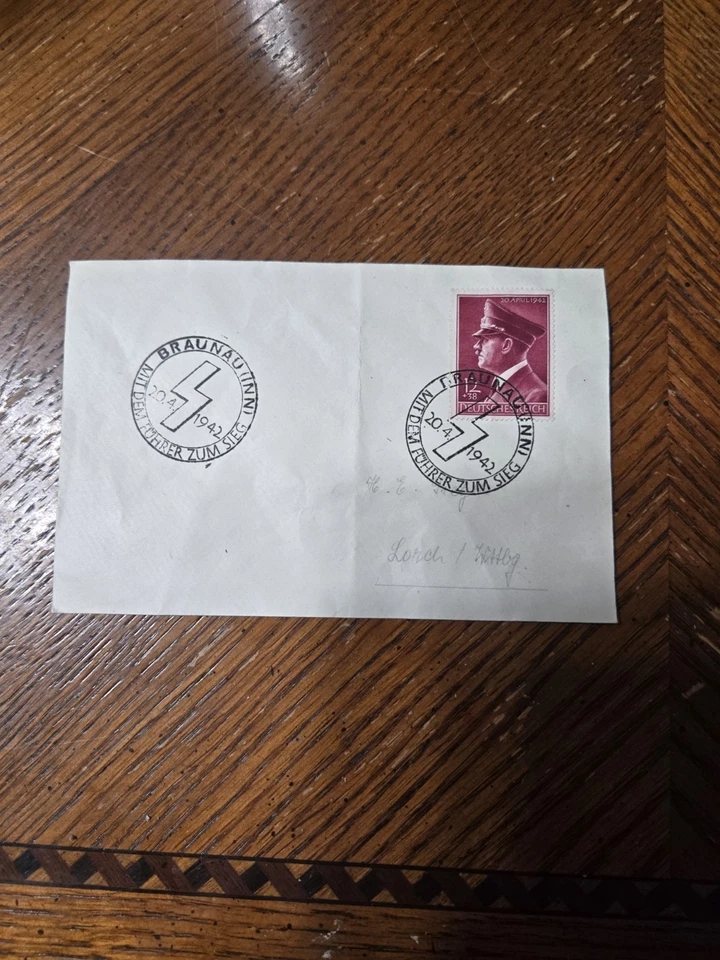 Antiguo Envolope Alemán Con Hitler Foto 1 de 1