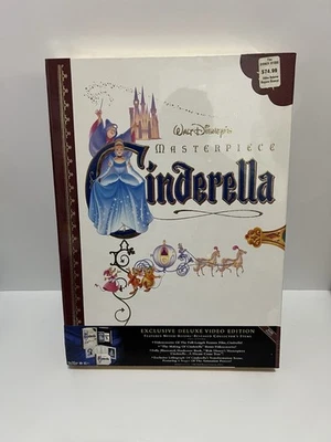 Disney Cinderella Masterpiece Deluxe VHS Box Set Disney Store Sealed! - Image 1 of 4