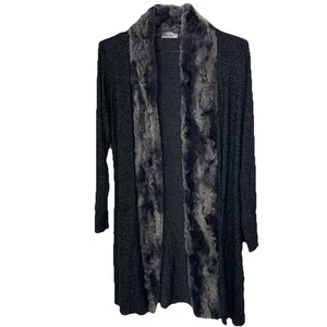 VINE STREET Cardigan Staubtuch Pullover Longline vorne offen grau XL - Bild 1 von 7