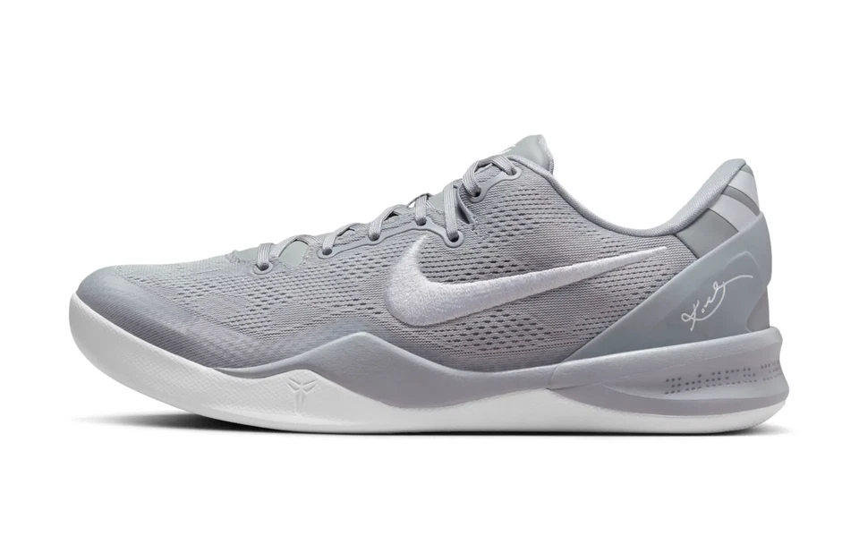 Nike Kobe Bryant Sneakers Edition 8 Protro Wolf Grey Retro Basketball Men Shoes - Image 1 of 4