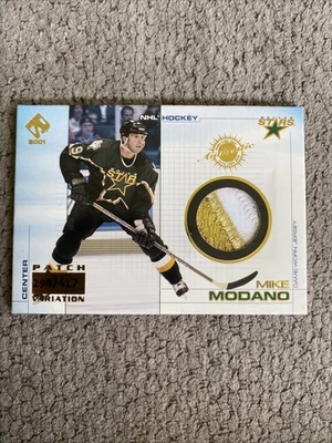 2000-01 Pacific Private Stock Game-Used Gear /417 Mike Modano #39 Patch HOF - Image 1 of 2