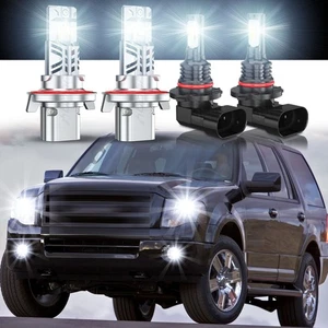 For Ford Expedition Sport Utility 5.4L 2007-2014 LED Headlight + Fog Light Bulbs - Picture 1 of 24