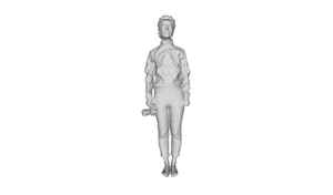 Printle L Homme 576-Figura de fotógrafo ciclista de pie para dioramas conjuntos de tren - Imagen 1 de 11