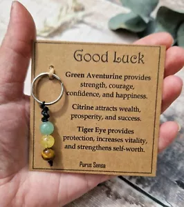 Good Luck Keyring. Good Luck Crystal Gift. Crystals For Luck. good luck gift - Foto 1 di 3