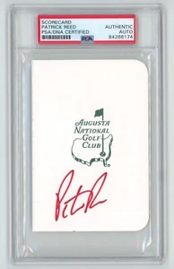 PATRICK REED Champion Signed Augusta MASTERS Score Card PSA Slabbed AUTO - Picture 1 of 2