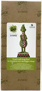 Jim Shore der Grinch mit langem Schal Weihnachtsfigur 9" 6010774 NEU versiegelt - Bild 1 von 6