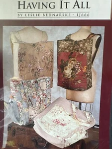 "Having It All" Sewing Pattern by Indygo Junction Leslie Bednarski IJ666 for Bac - Picture 1 of 4