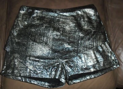 Pantalones Cortos SO RAD Skort Negro/Dorado Geo Skort Para Mujer - Talla XL Juniors Nuevos con Etiquetas Foto 1 de 4