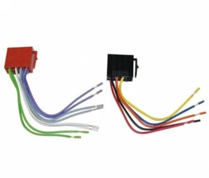 Conector adaptador arnés de cableado de radio de coche ISO universal enchufe europeo - Imagen 1 de 3
