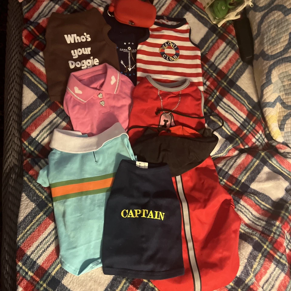 Dog Shirts Designer Lot Small Paris Erotica Boat Star Funny - Image 1 of 4