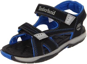 Timberland Mad River 2-Strap Sandal (Toddler/Little Kid/Big Kid),Black/Royal,4 M - Picture 1 of 1