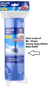Mr Clean Roller Mop Repuesto Clásico Azul Absorbente Fregona Esponja - Imagen 1 de 4