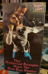 THE HOLLYWOOD STRANGLER MEETS THE SKID ROW SLASHER VHS New Rare VEGAS VIDEO - Bild 1 von 5