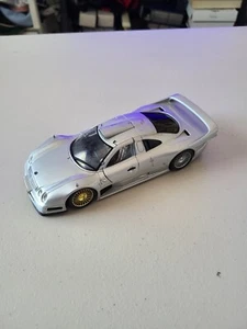Maisto Mercedes-Benz CLK-GTR 1/26 Scale Diecast Silver - Picture 1 of 9