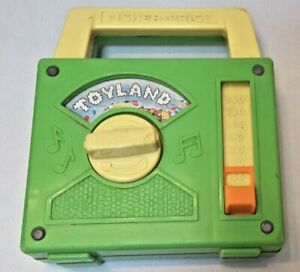 Vintage 80's "Fisher Price" Portable Radio Plays "Toyland"