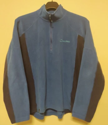 Berghaus 1/4 Zip Fleece Mens Medium Blue Navy Hartsop Polartec Jacket - Image 1 of 4