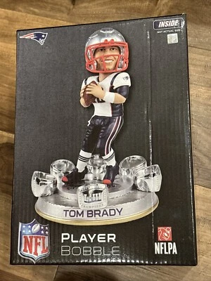 TOM BRADY Patriots 6x Campeón del Super Bowl 6x Anillos Bobblehead 150 Hecho FOCO Foto 1 de 4