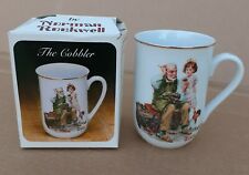 Vintage 1982 Norman Rockwell Porcelain Mug The Cobbler Possibly never used