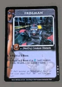 Wet/Dry Card S061 Frogman Creature Obstacle Slippery Wet Tomb Raider Lara Croft - Picture 1 of 4