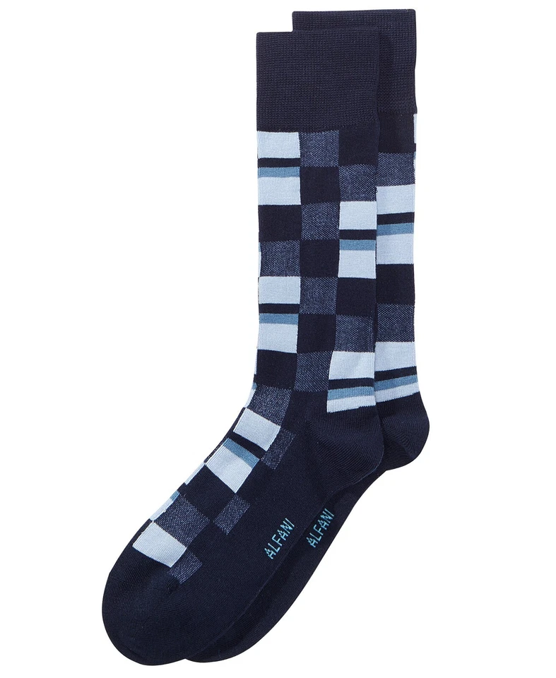 Alfatech Men's Colorblocked Crew Socks With Antimicrobial Silvadur Tech, 10-13 - Image 1 of 1