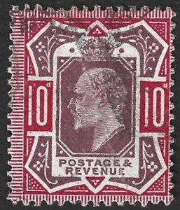 GB KEdVII 1911-13 10d dull reddish purple & carmine unused (no gum). SG 311 £80 - Picture 1 of 2