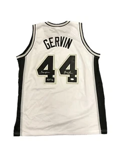 George Gervin Signed San Antonio Spurs (Home White) Jersey JSA - Picture 1 of 4