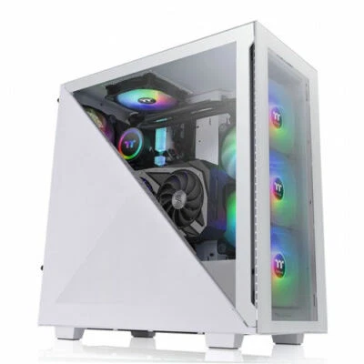 Thermaltake Divider 300 TG Snow White ARGB Mid Tower Case, CA-1S2-00M6WN-01 - Image 1 of 4