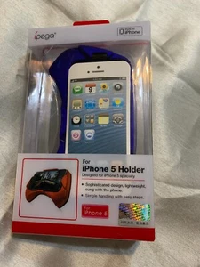 E-stand Gamer Grip Holder - iPhone 5 - blue - Photo 1 sur 2