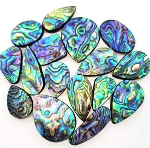 15-35MM Natural Abalone Shell AA++  Mix Wholesale Lot Loose Gemstone - Picture 1 of 4