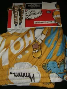 New Men's The Simpsons Jogger Sleep Lounge Pants Cartoon Homer D'oh! S,M,L,XL,2X - Picture 1 of 4
