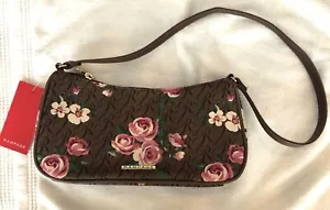 Rampage braune und rosa Hobo-Schultertasche mit Blumenmuster Neu mit Etikett des Herstellers unverbindliche Preisempfehlung des Herstellers 58 $ Geldbörse kurz - Bild 1 von 7