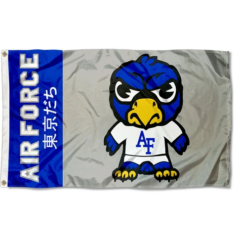 Air Force Falcons Kawaii Tokyodachi Mascot 3x5 Banner Flag Cover