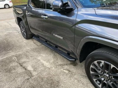 OEM TOYOTA TUNDRA CREW MAX 2022-2025 ESTRIBERAS OVALADAS ALUMINIO NEGRO Foto 1 de 2