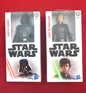Star Wars 6 inch Figures Luke Skywalker and Darth Vader Hasbro Disney 2021 NEW