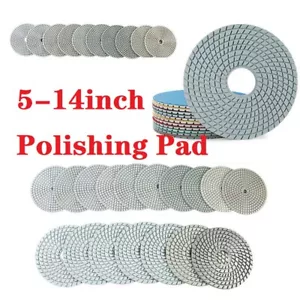 Diamant Polierpad Nass Trocken Polieren Pad 5/6/7/8/10/14inch Polierscheiben - Bild 1 von 62