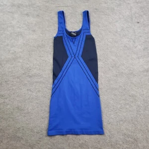 Bebe Kleid Damen S Small Petite Blau Bodycon Ärmellos U-Ausschnitt Damen - Bild 1 von 10