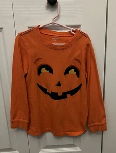 Carter’s Size 6 Halloween Pumpkin Long Sleeve T-Shirt - Picture 1 of 4