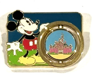 DISNEYLAND MICKEY MOUSE CAST EXCLUSIVE SAFE D BEGINS WITH ME SPINNER PIN LE 1500 - Picture 1 of 5