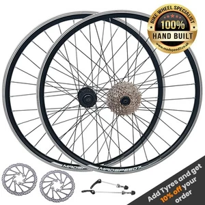 27.5" (ETRTO 584x19) MTB Bike Front Rear Wheel Set 7/8/9/10 Speed Rim/Disc Brake - Picture 1 of 9
