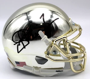 Mini casco personalizzato firmato Joe Theismann Notre Dame con Beckett COA BS38157 - Foto 1 di 2