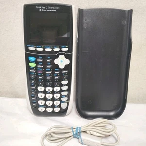 Texas Instruments TI-84 Plus C Silver Edition with Charging Cable Tested - Picture 1 of 12