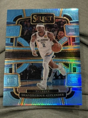 Shai Gilgeous Alexander 2023-24 Select Concourse Light Blue Prizm 81/299 Thunder - Image 1 of 4