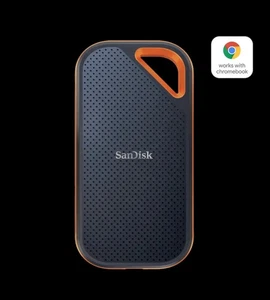 SanDisk 2TB Extreme PRO Externe Solid State Drive, Schwarz - SDSSDE81-2T00-G25 - Bild 1 von 6