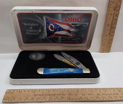 OHIO - 17th State - 2002 - Knife / Quarter SET - FROST CUTLERY - Image 1 of 4