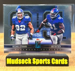 MICHAEL STRAHAN / JUSTIN TUCK - 2024 Topps Signature Class - Paramount Pairings - Picture 1 of 2