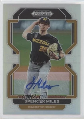 2022 Panini Prizm Draft Picks Silver Prizm Auto Spencer Miles #PDP136 Auto - Image 1 of 2